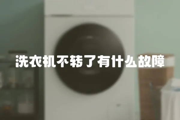 洗衣機(jī)不轉(zhuǎn)了有什么故障