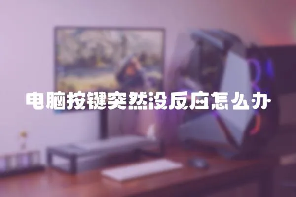 電腦按鍵突然沒反應怎么辦