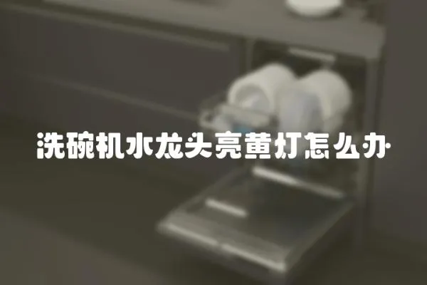 洗碗機水龍頭亮黃燈怎么辦