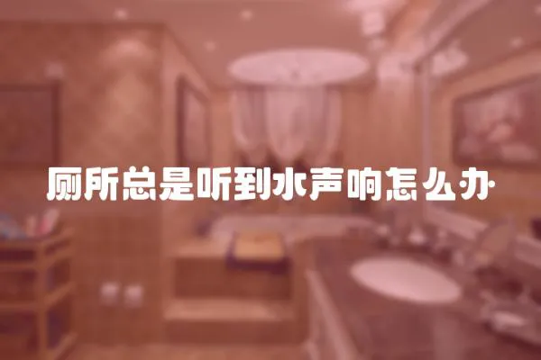 廁所總是聽到水聲響怎么辦