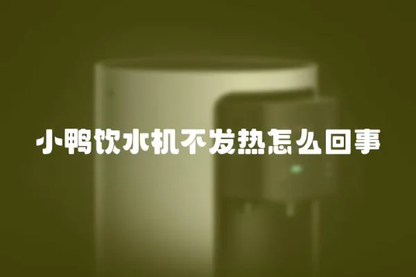 小鴨飲水機不發熱怎么回事