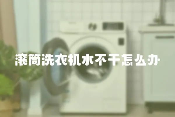 滾筒洗衣機水不干怎么辦