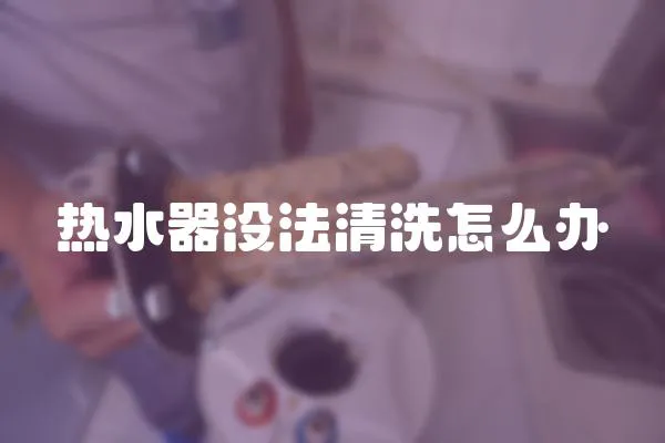 熱水器沒(méi)法清洗怎么辦
