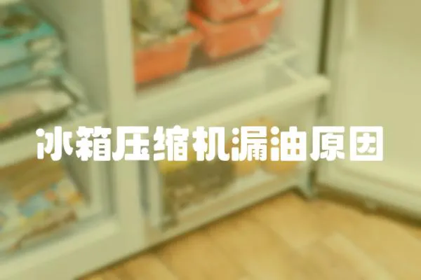 冰箱壓縮機漏油原因