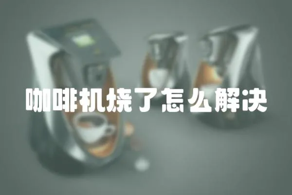 咖啡機燒了怎么解決
