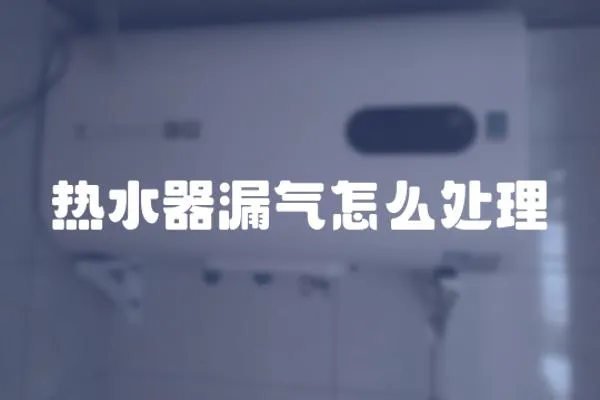 熱水器漏氣怎么處理