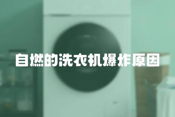 自燃的洗衣機爆炸原因