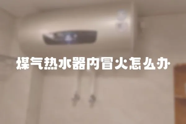 煤氣熱水器內冒火怎么辦