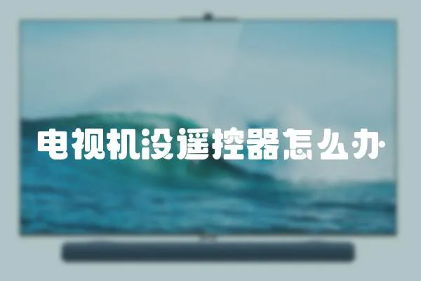 電視機(jī)沒遙控器怎么辦