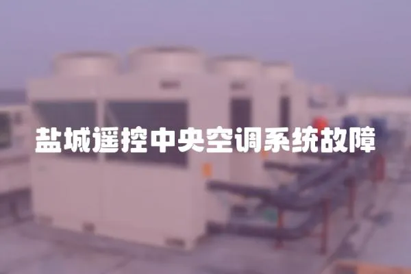 鹽城遙控中央空調系統故障