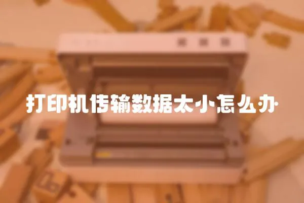 打印機傳輸數據太小怎么辦