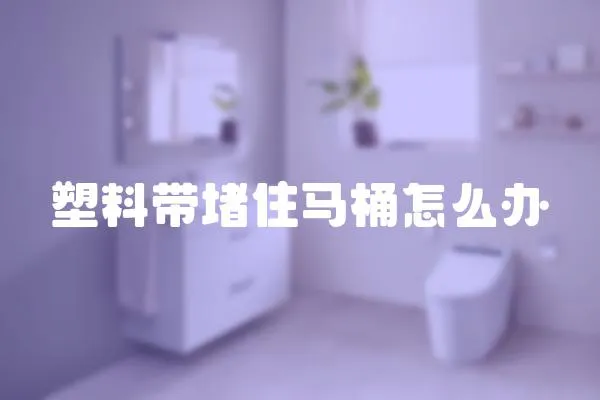 塑料帶堵住馬桶怎么辦