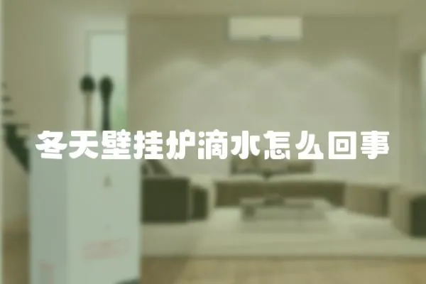 冬天壁掛爐滴水怎么回事
