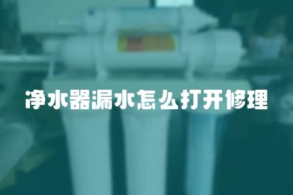 凈水器漏水怎么打開修理