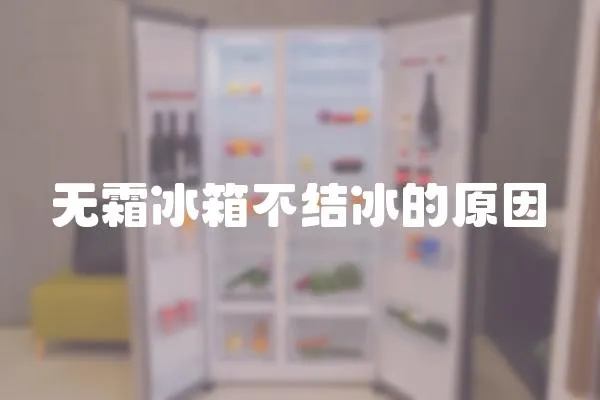無霜冰箱不結(jié)冰的原因