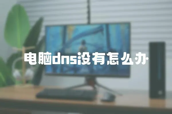 電腦dns沒有怎么辦