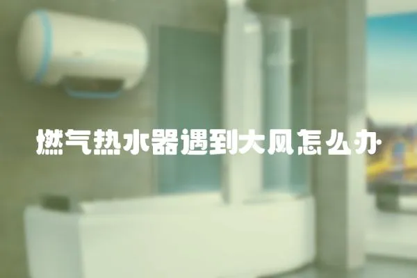 燃氣熱水器遇到大風怎么辦