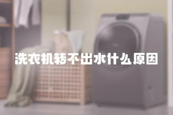 洗衣機轉不出水什么原因