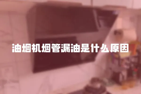 油煙機(jī)煙管漏油是什么原因