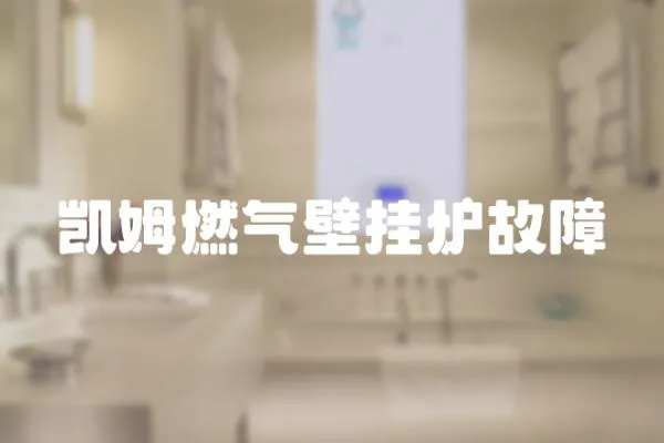 凱姆燃氣壁掛爐故障