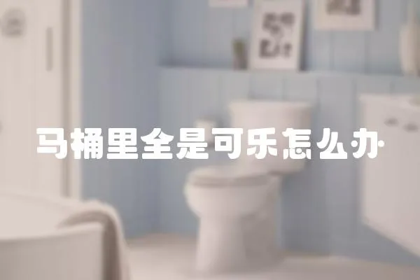 馬桶里全是可樂怎么辦