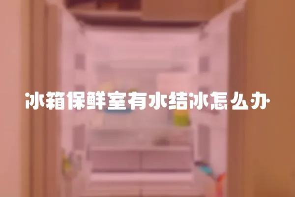 冰箱保鮮室有水結(jié)冰怎么辦
