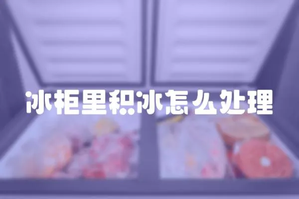 冰柜里積冰怎么處理