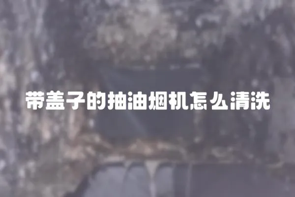 帶蓋子的抽油煙機(jī)怎么清洗