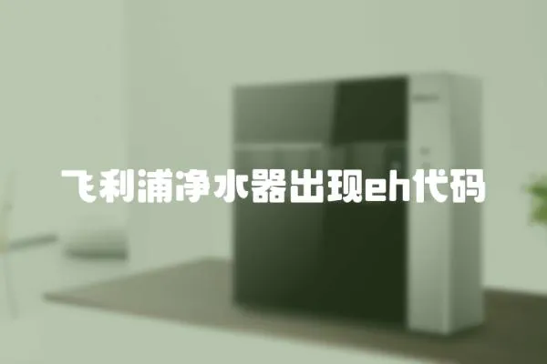 飛利浦凈水器出現eh代碼