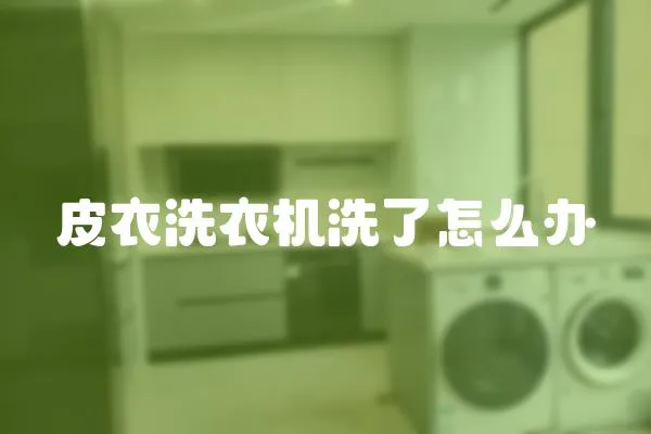 皮衣洗衣機洗了怎么辦