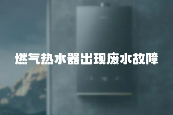 燃氣熱水器出現廢水故障