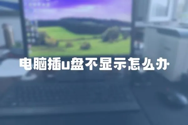 電腦插u盤不顯示怎么辦