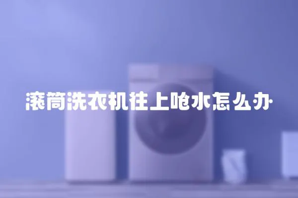 滾筒洗衣機往上嗆水怎么辦