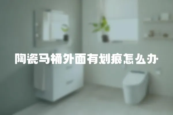 陶瓷馬桶外面有劃痕怎么辦