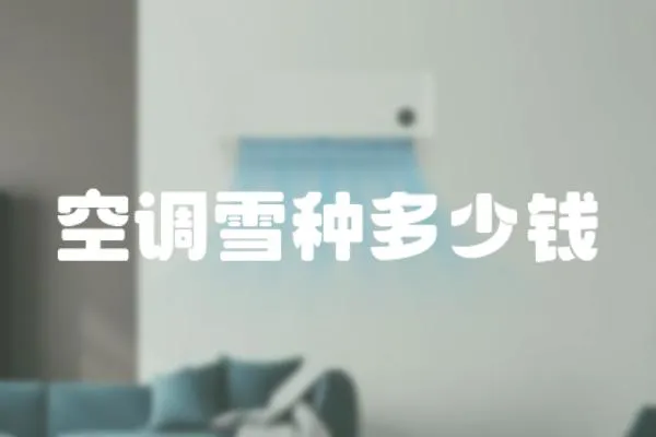空調雪種多少錢
