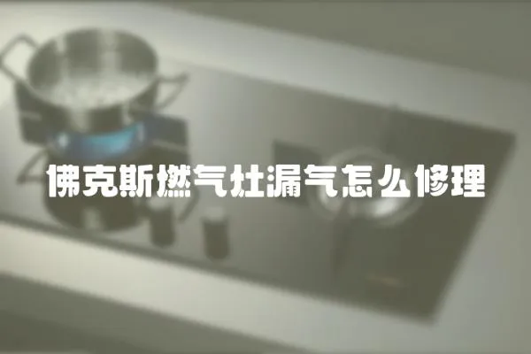 佛克斯燃氣灶漏氣怎么修理