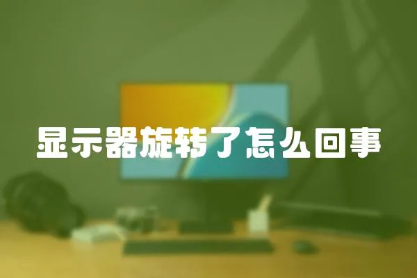 顯示器旋轉了怎么回事
