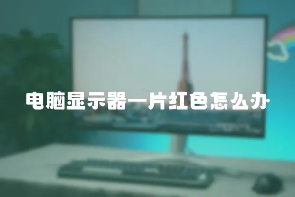 電腦顯示器一片紅色怎么辦
