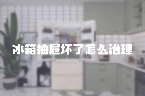 冰箱抽屜壞了怎么治理