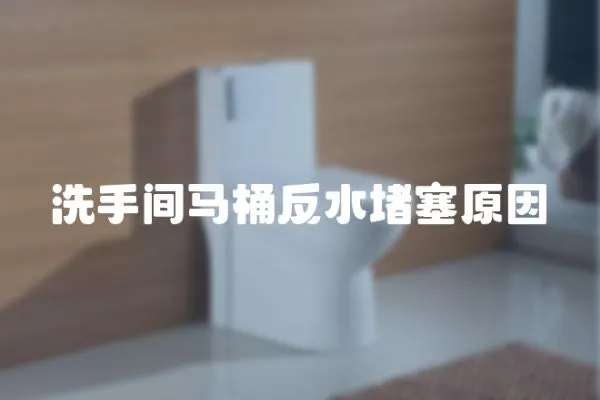 洗手間馬桶反水堵塞原因