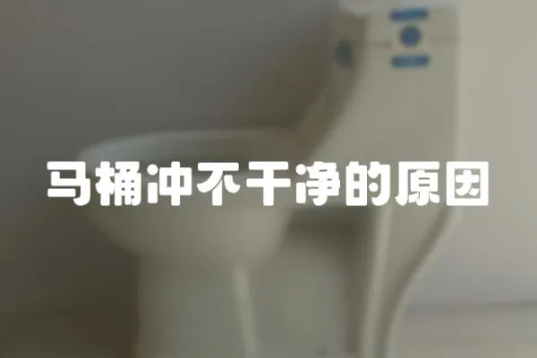 馬桶沖不干凈的原因