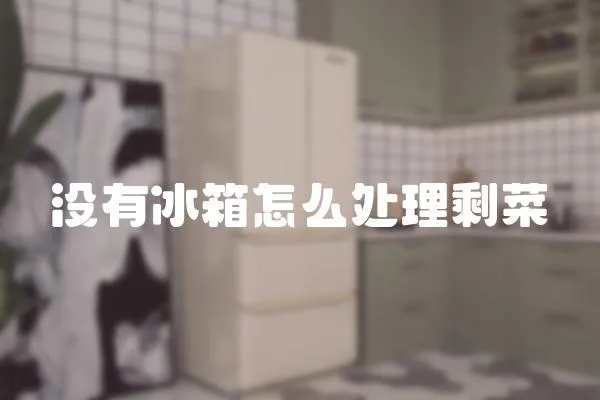 沒有冰箱怎么處理剩菜