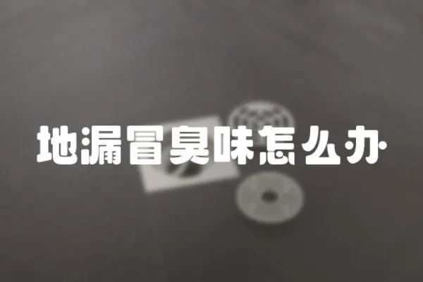 地漏冒臭味怎么辦