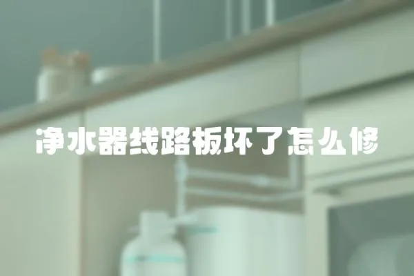 凈水器線路板壞了怎么修