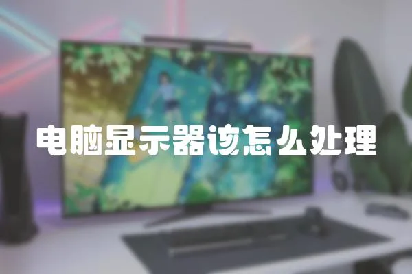 電腦顯示器該怎么處理