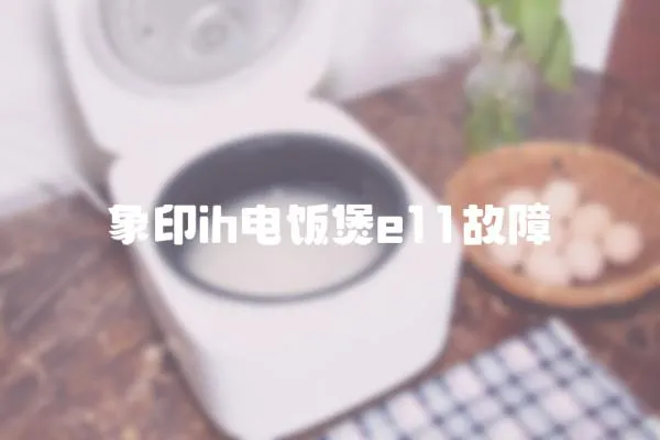 象印ih電飯煲e11故障