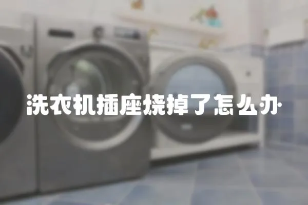 洗衣機插座燒掉了怎么辦