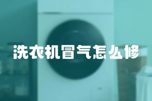 洗衣機(jī)冒氣怎么修