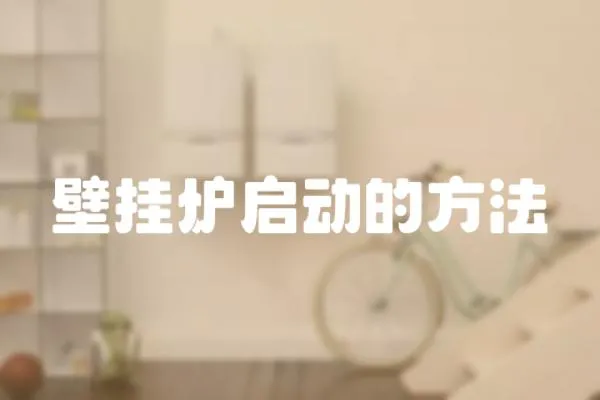 壁掛爐啟動的方法