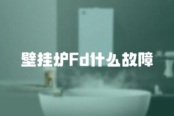 壁挂炉Fd什么故障